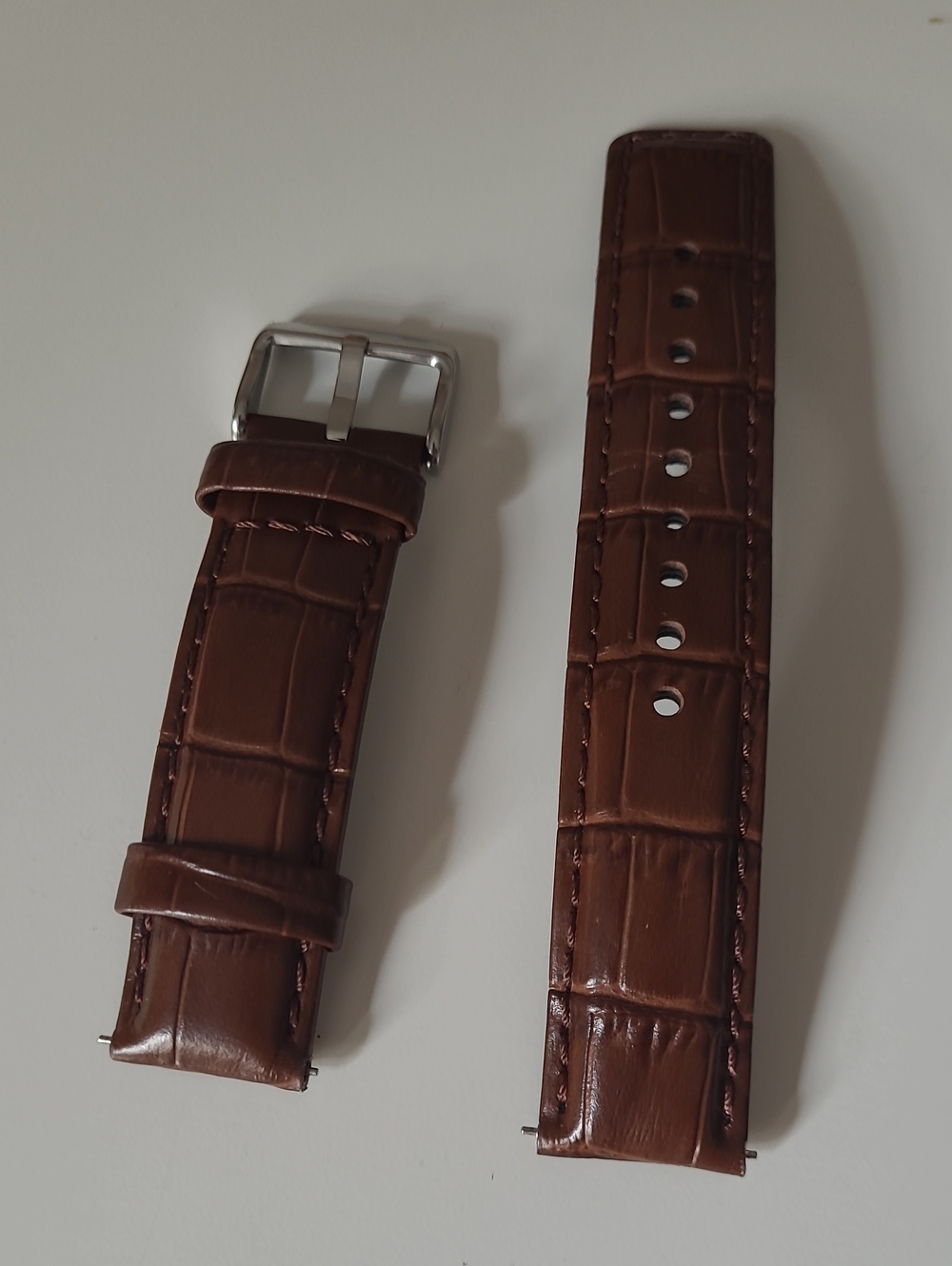 Brown 20mm Leather Watch Strap